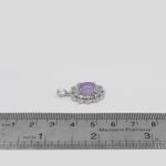 گردنبند عقیق کبود یمنی نقره زنانه طرح بیتا - Image 4