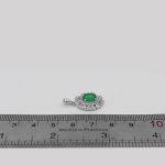 گردنبند عقیق سبز نقره زنانه طرح لیان - Image 4