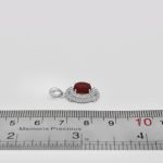 گردنبند عقیق سرخ نقره زنانه طرح کوکب - Image 4