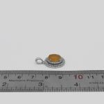 گردنبند عقیق پرتقالی یمنی نقره زنانه طرح مینا - Image 4