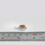 گردنبند عقیق پرتقالی یمنی نقره زنانه طرح سحر - Image 4