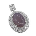 گردنبند عقیق کبود یمنی نقره زنانه طرح عسل