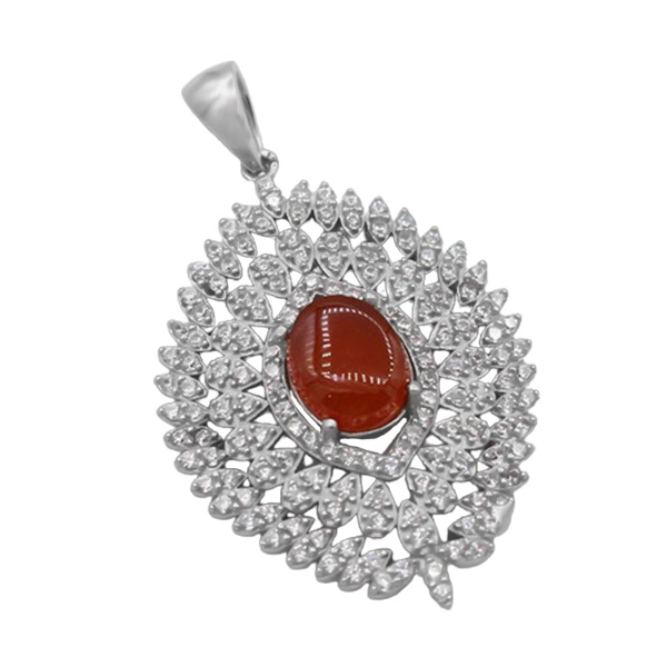 4-3-583 maneli-red-agate-necklace(1) گردنبند عقیق یمنی سرخ زنانه نقره