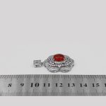 گردنبند عقیق سرخ یمنی نقره زنانه طرح آماندا - Image 4