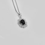 گردنبند عقیق مشکی نقره زنانه طرح شیوا - Image 3