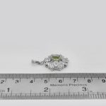 گردنبند زبرجد الماس تراش نقره زنانه طرح اسما - Image 4