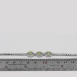 دستبند زبرجد الماس تراش نقره زنانه طرح شبدر - Image 4