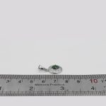 گردنبند زمرد زامبیا الماس تراش نقره زنانه طرح یاسمن - Image 4