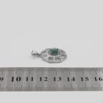 گردنبند زمرد زامبیا الماس تراش نقره زنانه طرح رویا - Image 4