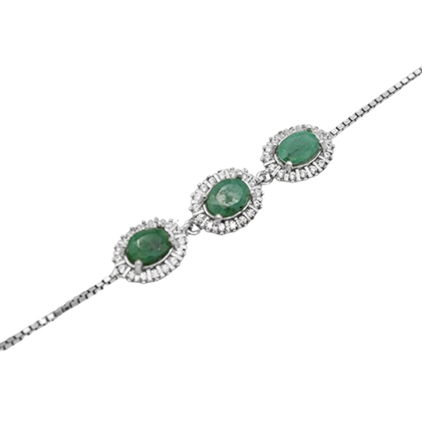 6-4-028emerald-setayesh-bracelet (1) مدل دستبند زمرد دخترانه شیک