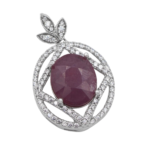 7-3-204 sapphire-parasto-necklace(1) مدل گردنبند یاقوت سرخ دخترانه اصلی