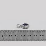 گردنبند یاقوت کبود الماس تراش نقره زنانه طرح صوفیا - Image 4