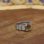 انگشتر الکساندریت الماس تراش نقره زنانه طرح سپیده - Image 2