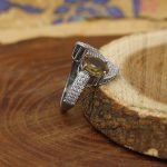 انگشتر الکساندریت الماس تراش نقره زنانه طرح ریحانا - Image 2