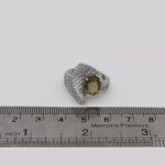 انگشتر الکساندریت الماس تراش نقره زنانه طرح ریحانا - Image 4