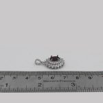 گردنبند گارنت الماس تراش نقره زنانه طرح مرسانا - Image 4