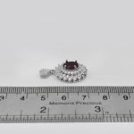 گردنبند گارنت الماس تراش نقره زنانه طرح روح انگیز - Image 4