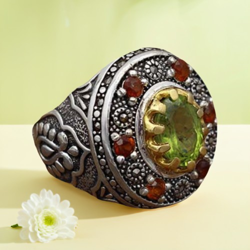 انگشتر مردانه زبرجد