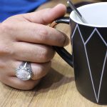 انگشتر در نجف نقره مردانه طرح امین - Image 4