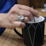 انگشتر در نجف نقره مردانه طرح سعید - Image 5