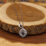 گردنبند در نجف نقره زنانه طرح باران - Image 3