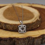 گردنبند در نجف نقره زنانه طرح آلاله - Image 2