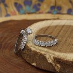 حلقه و پشت حلقه نقره زنانه طرح تلما - Image 2