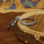 حلقه و پشت حلقه نقره زنانه طرح لیلا - Image 3