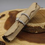 حلقه و پشت حلقه نقره زنانه طرح نیلی - Image 2