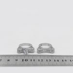 حلقه و پشت حلقه نقره زنانه طرح احلام - Image 4