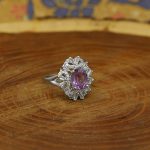 انگشتر آمیتیست نقره زنانه طرح مونا - Image 2