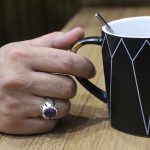 انگشتر آمیتیست نقره مردانه دست ساز طرح ارسلان - Image 4