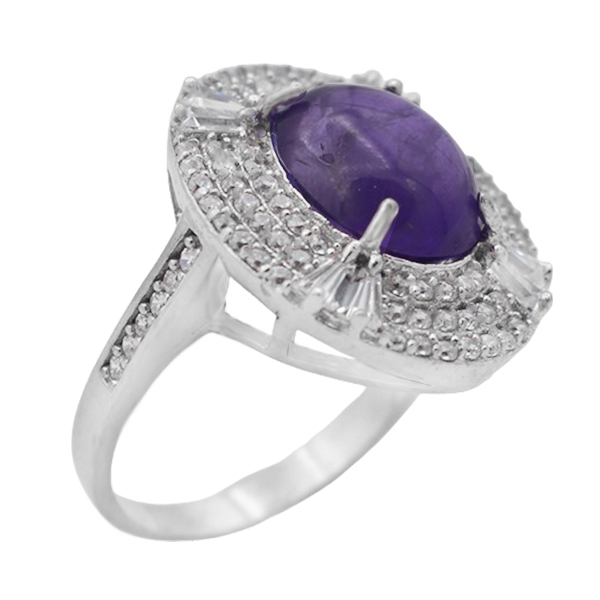 3-1-242amethyst-hana-woman-ring (1) انگشتر آمیتیست زنانه نقره خاص