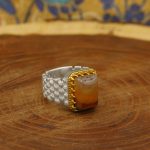 انگشتر عقیق سلیمانی نقره مردانه طرح شعیب - Image 3