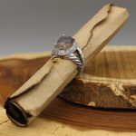 انگشتر عقیق شجر نقره زنانه طرح نازنین - Image 3