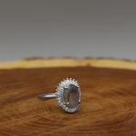 انگشتر عقیق شجر نقره زنانه طرح رها - Image 3