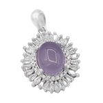 گردنبند عقیق کبود نقره زنانه طرح محدثه