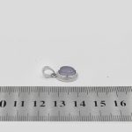 گردنبند عقیق کبود یمنی نقره زنانه طرح مهربان - Image 4