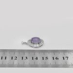 گردنبند عقیق کبود نقره زنانه طرح آتنا - Image 4