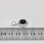 گردنبند عقیق مشکی نقره زنانه طرح شیما - Image 4