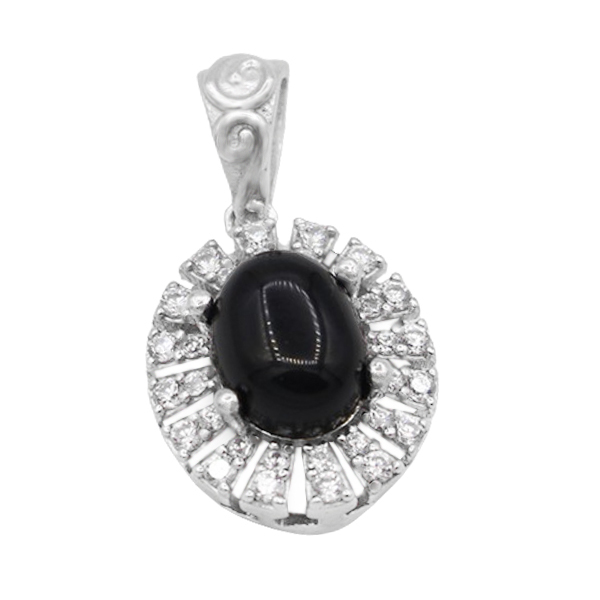 4-3-609 black-agate-asha-necklace(1) زیباترین گردنبند عقیق سیاه ظریف