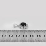 گردنبند عقیق مشکی نقره زنانه طرح آشا - Image 4