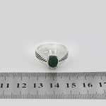 انگشتر زمرد الماس تراش نقره مردانه دست ساز طرح داریوش - Image 4