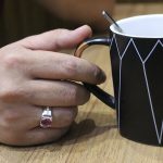 انگشتر یاقوت سرخ الماس تراش نقره مردانه دست ساز طرح کشمیر - Image 4