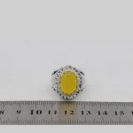 انگشتر شرف الشمس نقره مردانه دست ساز طرح هژبر + حکاکی - Image 5