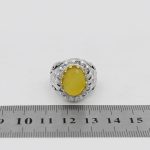 انگشتر شرف الشمس نقره مردانه دست ساز طرح سیاوش + حکاکی - Image 4