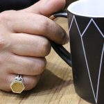 انگشتر حرز امام جواد (ع) نقره مردانه و زنانه طرح شش ضلعی آیت الکرسی 3 + تربت امام حسین (ع) - Image 5