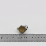 انگشتر حرز امام جواد (ع) نقره مردانه و زنانه طرح شش ضلعی آیت الکرسی 3 + تربت امام حسین (ع) - Image 4