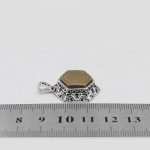 گردنبند حرز امام جواد (ع) نقره طرح شش ضلعی ولایت + تربت امام حسین (ع) - Image 4