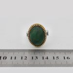 انگشتر یشم هندی نقره مردانه طرح ژوبین - Image 4